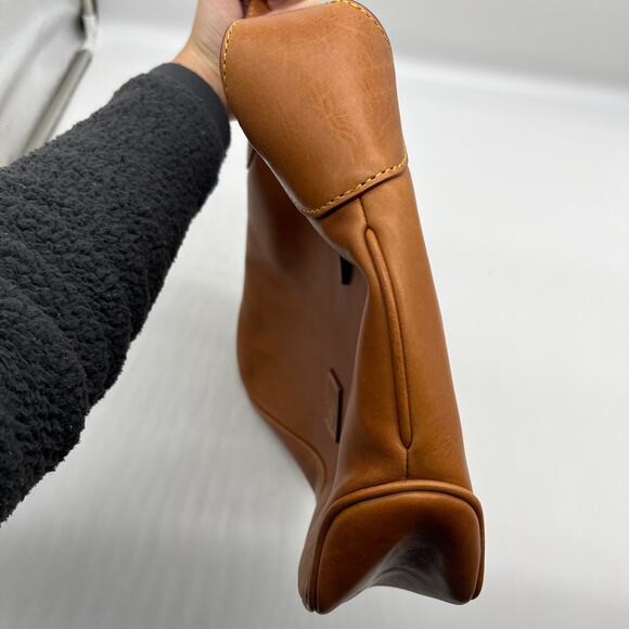 Dooney & Bourke Handbags Florentine Leather Crescent Hobo Brown Chestnut - Picture 9 of 16